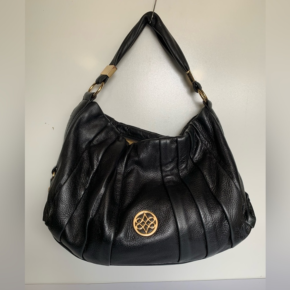 Black ANTONIO MELANI Ultra soft black leather purse or hobo styled shoulder bag